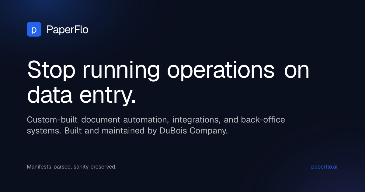 Container stuffing — loading and the stuffing list · PaperFlo